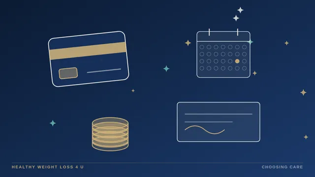 Calendar end date, monthly coin piles and a financing agreement under a magnifying glass