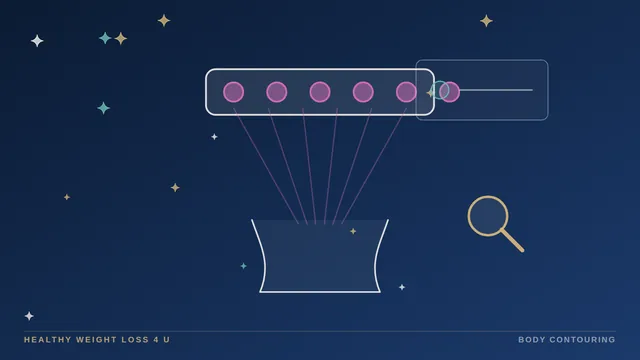 Flat laser diode panel shining soft light on a waist outline beside a tape measure